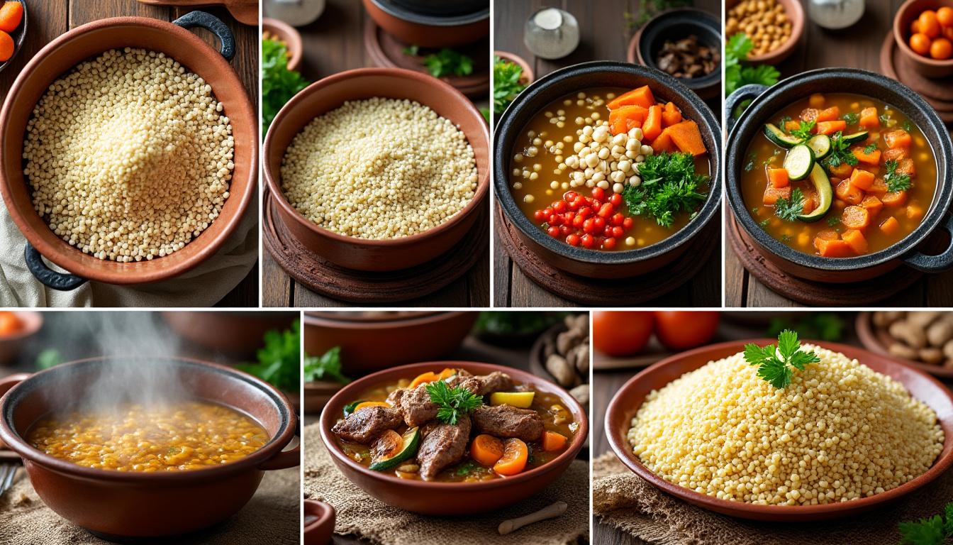 découvrez comment préparer un couscous traditionnel étape par étape avec notre guide facile, pour un plat savoureux et authentique à partager en famille.