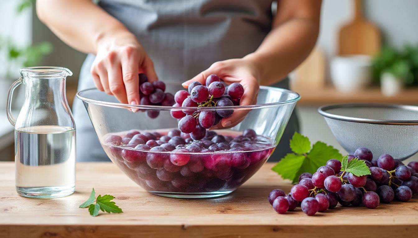 découvrez comment préparer facilement du jus de raisin maison sans utiliser de machine grâce à notre méthode simple et rapide.
