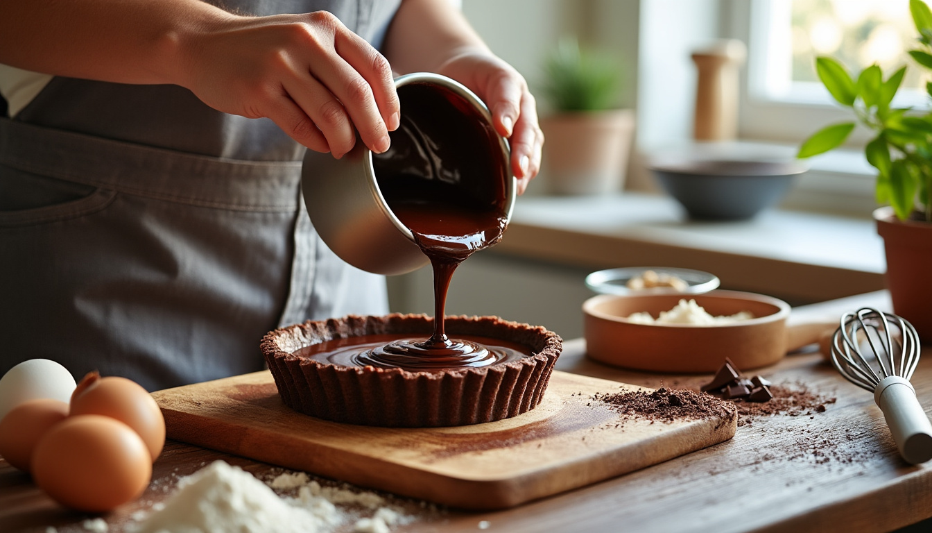 découvrez comment préparer une tarte au chocolat fondante facilement avec notre recette simple et rapide, idéale pour régaler vos proches.