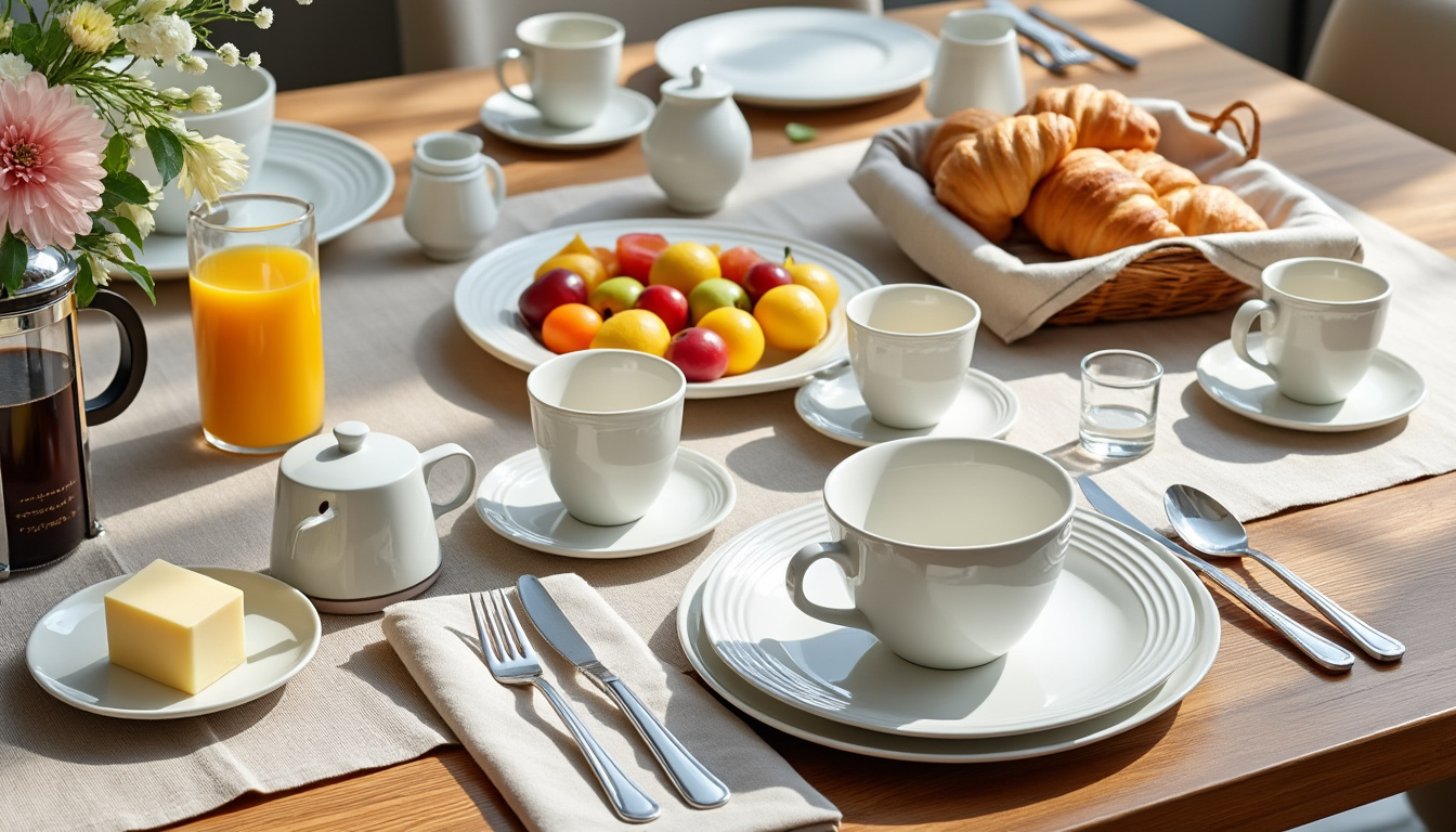 découvrez comment dresser une table de petit déjeuner élégante et pratique en alliant style et fonctionnalité pour des matinées conviviales et raffinées.
