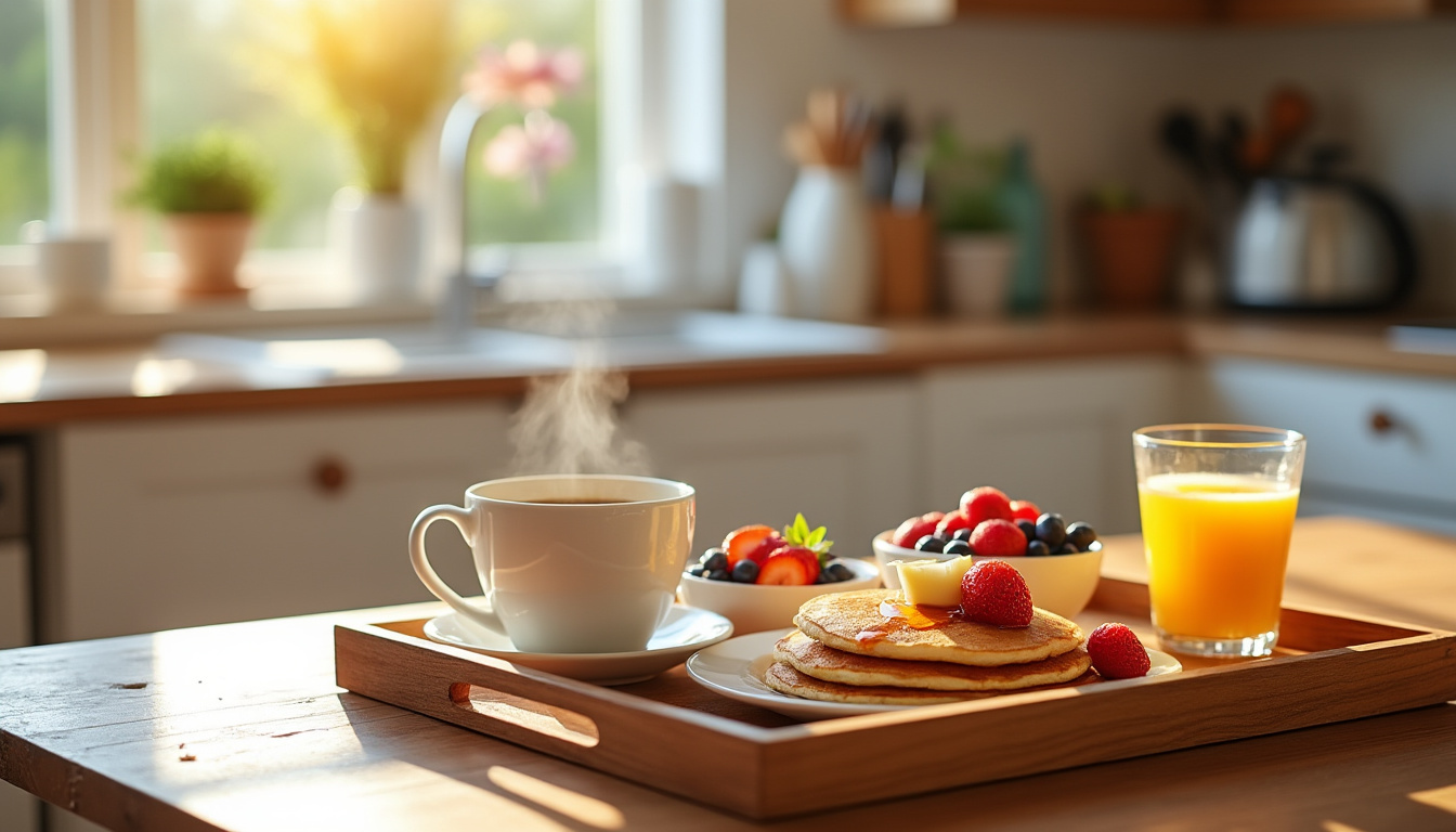 découvrez comment préparer un petit déjeuner facile et délicieux pour surprendre maman dès le matin avec des recettes simples et rapides.