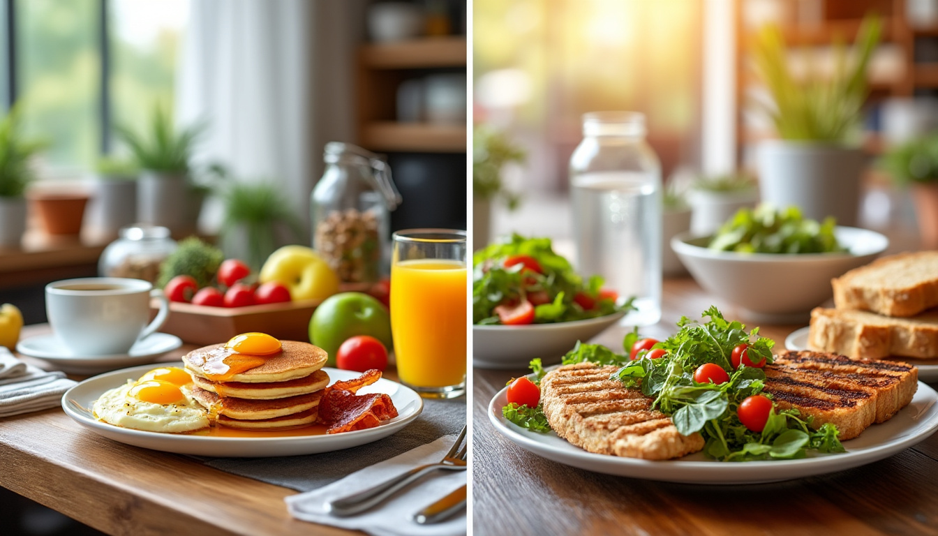 découvrez les principales différences entre le petit déjeuner et le déjeuner, leurs impacts sur la santé et comment bien équilibrer vos repas quotidiens.