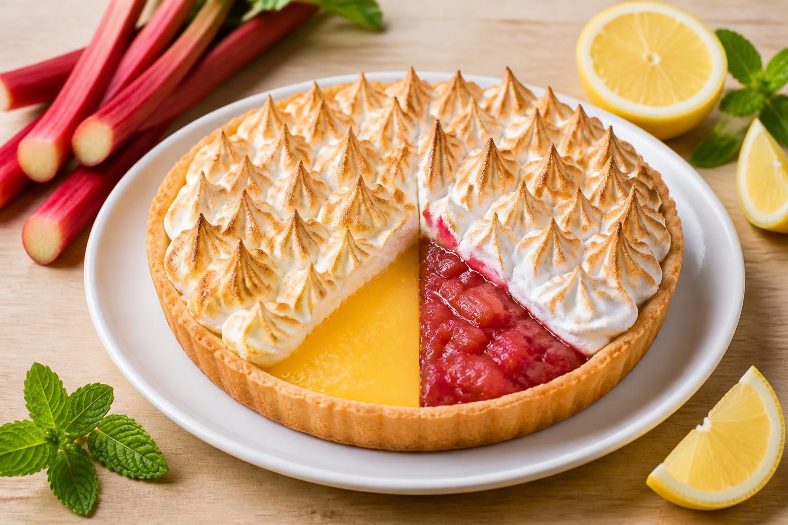 découvrez nos recettes gourmandes de tarte meringuée au citron ou à la rhubarbe, parfaites pour régaler vos papilles avec une touche acidulée et sucrée.