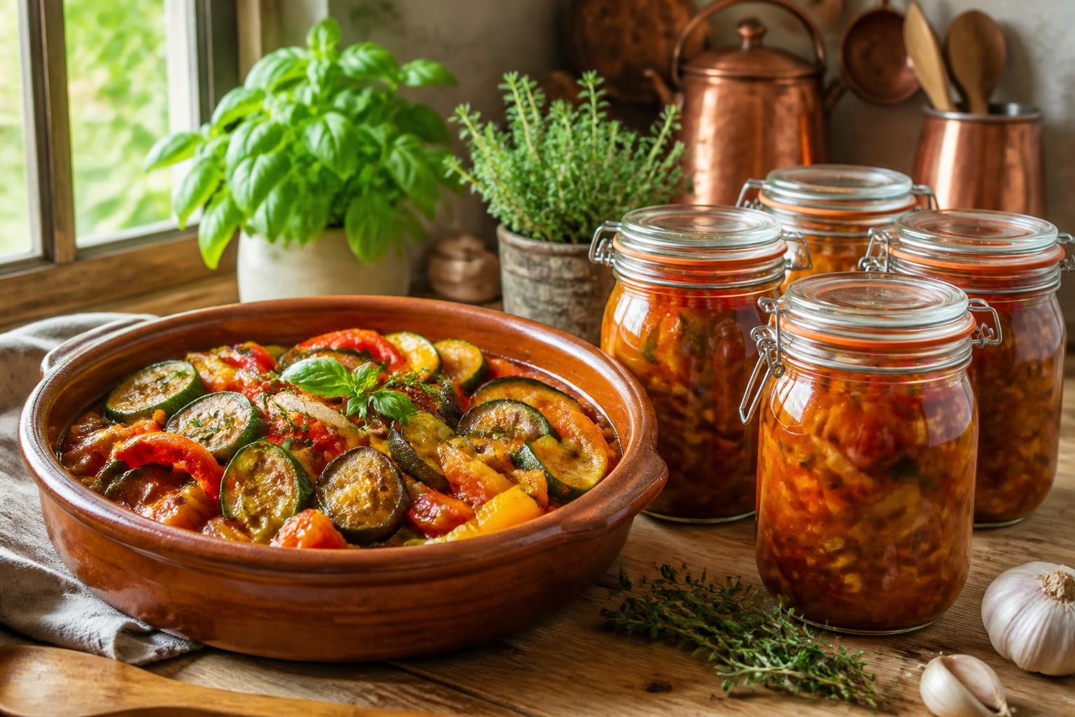 découvrez comment préparer une ratatouille maison facile et savoureuse, idéale à déguster fraîche ou en bocaux pour conserver tout son goût et profiter des légumes toute l'année.