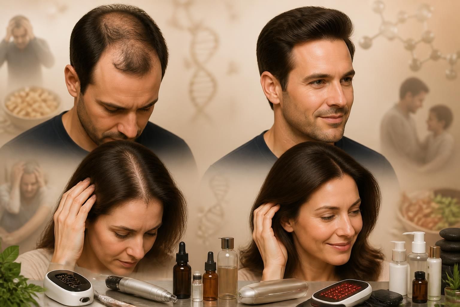 découvrez les causes de la perte de cheveux et explorez des traitements efficaces ainsi que des solutions adaptées pour hommes et femmes afin de retrouver confiance et bien-être.