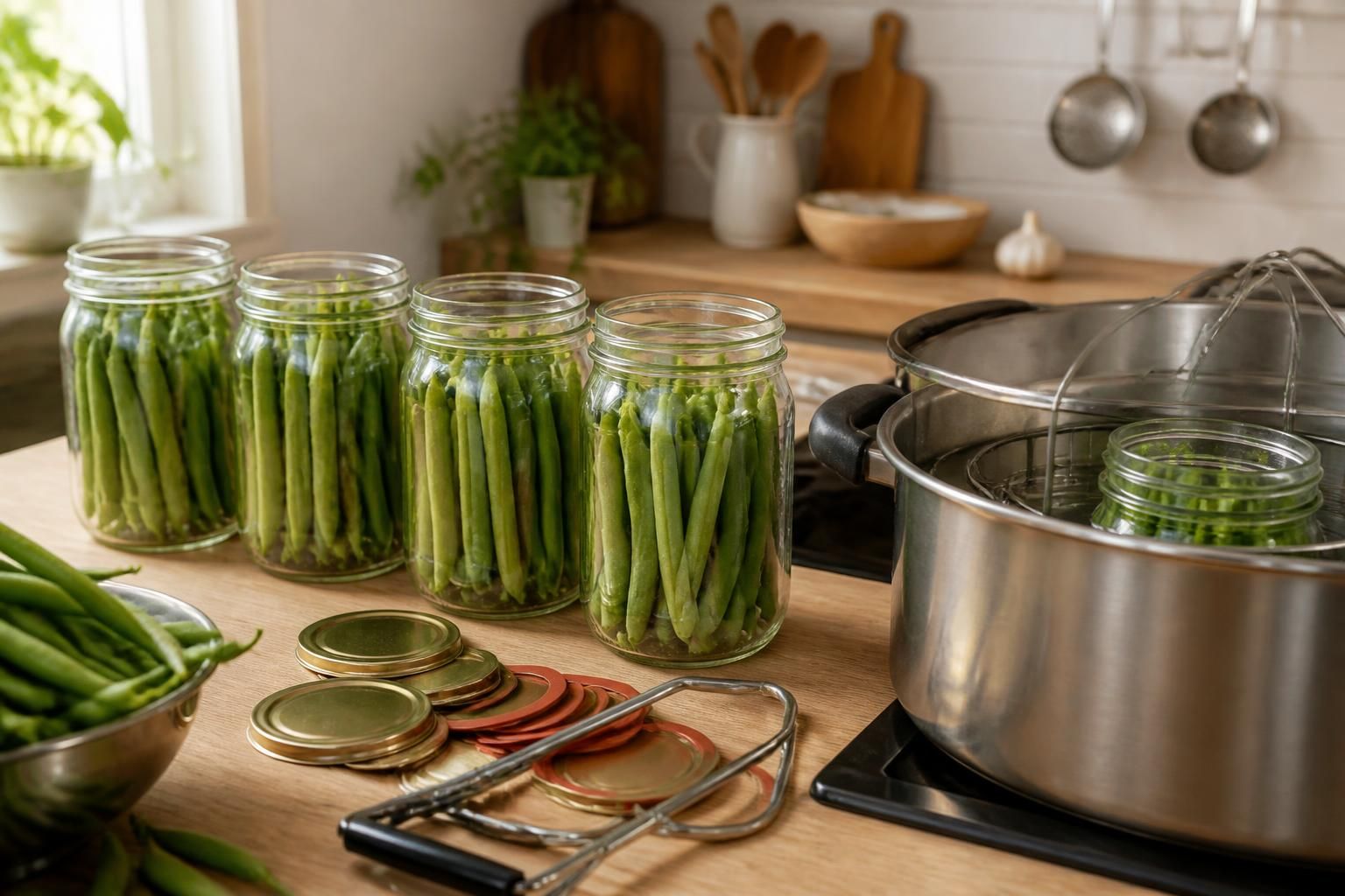 découvrez les méthodes et astuces pour stériliser efficacement les haricots verts crus en bocaux, garantissant une conservation optimale et savoureuse.