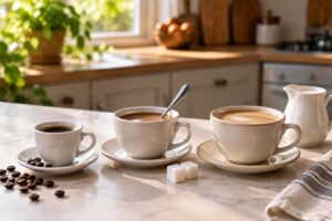 découvrez combien de calories contient un café noir, sucré ou au lait, et comment le sucre et le lait influencent son apport calorique.