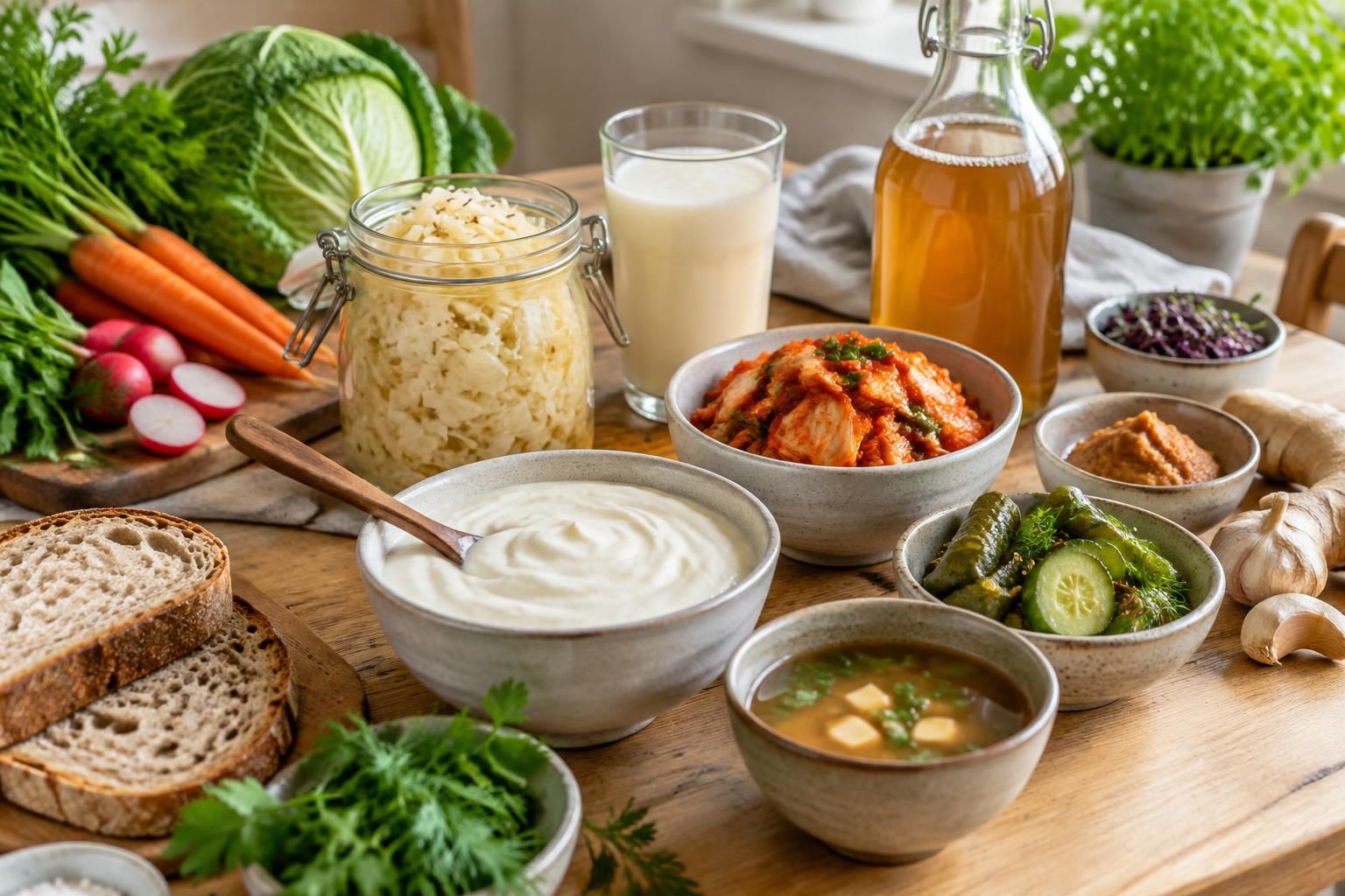 découvrez les bienfaits des probiotiques et les aliments fermentés à intégrer à vos repas pour soutenir l’équilibre de votre intestin.