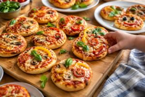 préparez de délicieuses mini-pizzas maison, faciles et rapides, parfaites pour l’apéritif ou pour régaler les enfants.