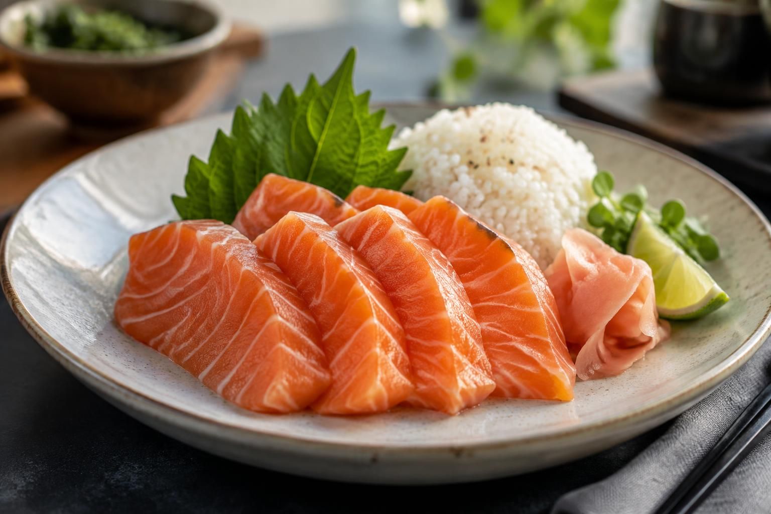 découvrez les calories du sashimi de saumon et ses atouts nutritionnels : protéines, oméga-3 et conseils pour l’intégrer à vos repas.